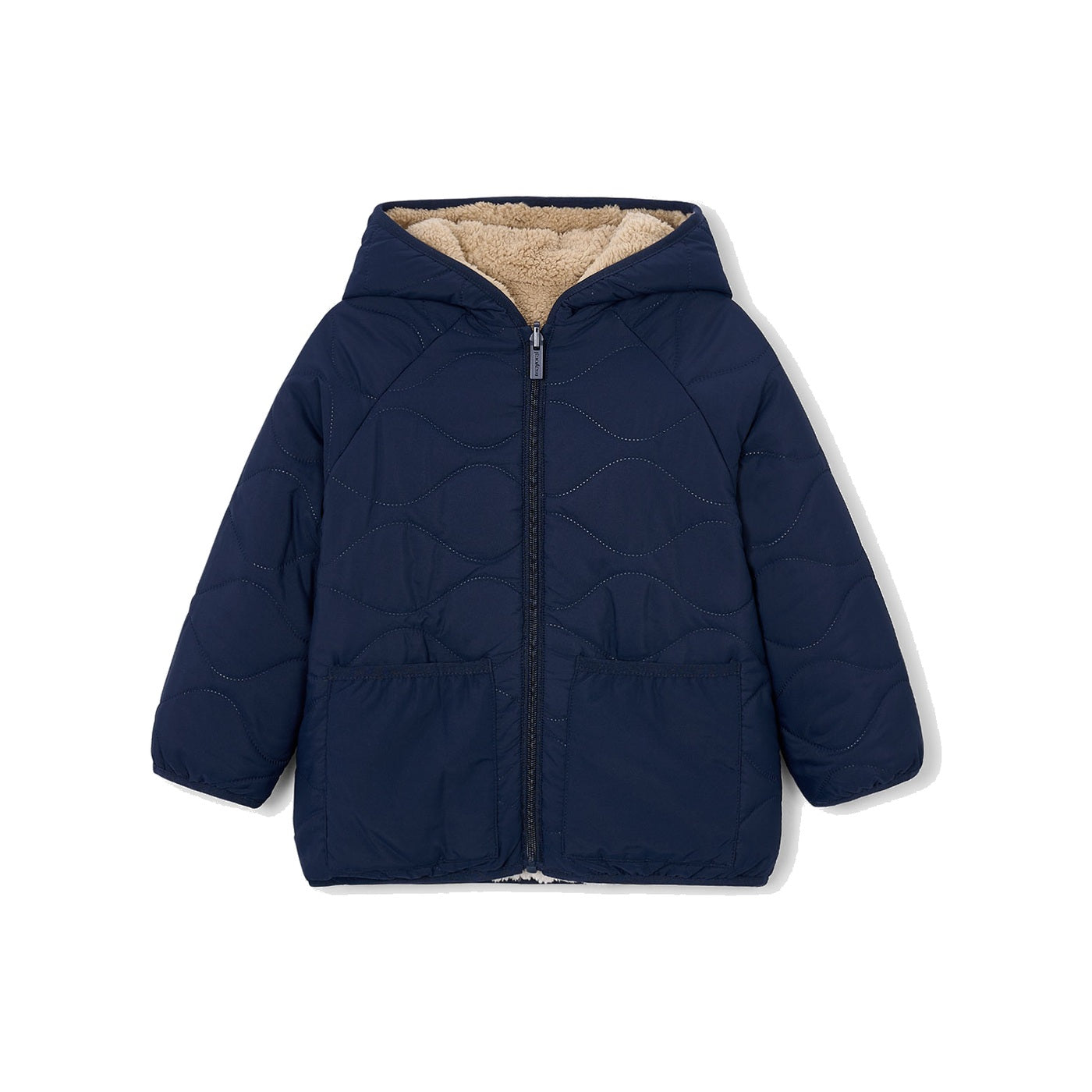 Boy Reversible Sherpa Puffer Jacket