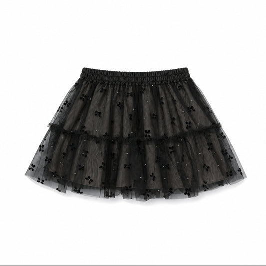 Black Tulle Bow Skirt