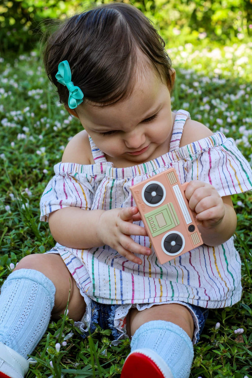 Boom Box Silicone Teether