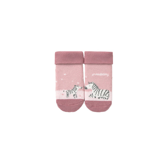 Orchid Pink Zebras Non-Slip Socks