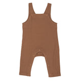 Brown Waffle Overalls: Peacan