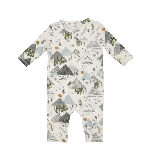 Mountains Organic Cotton French Terry Romper
