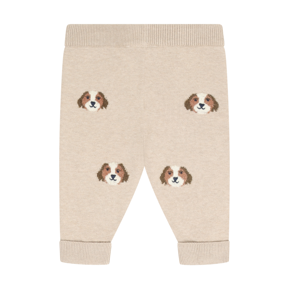 Beige Melange Bernard Puppies Knit Pants