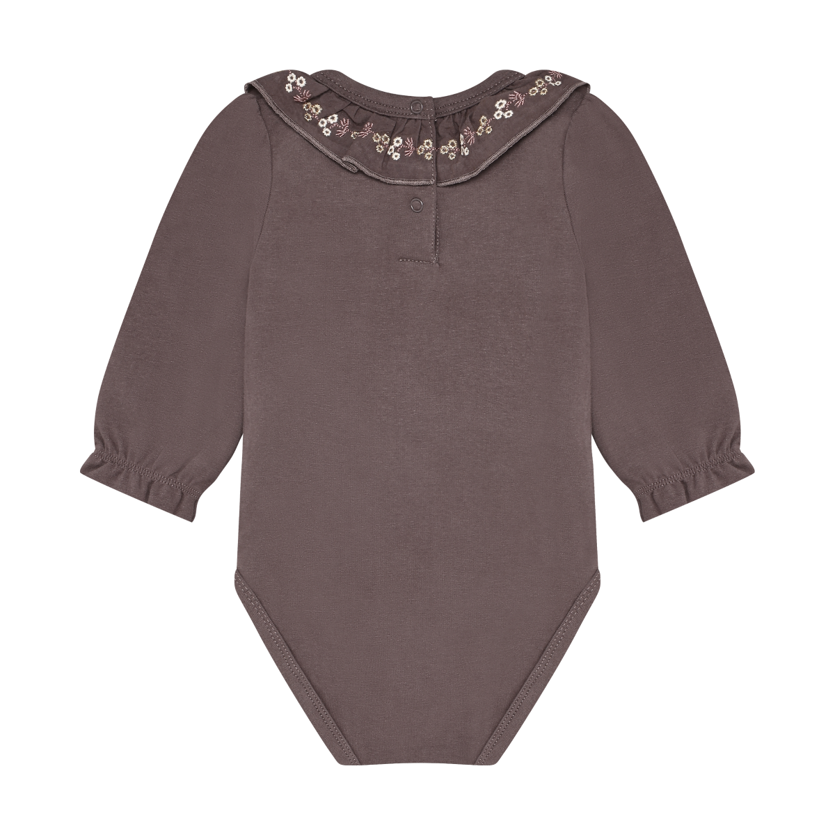 Plum Truffle Long Sleeve Onesie