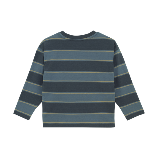 Midnight Navy Colorblock Long Sleeve Tee