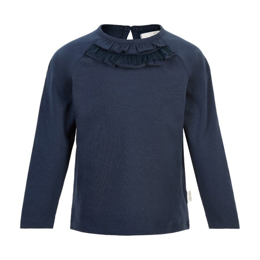 Total Eclipse Long Sleeve Ruffle Shirt
