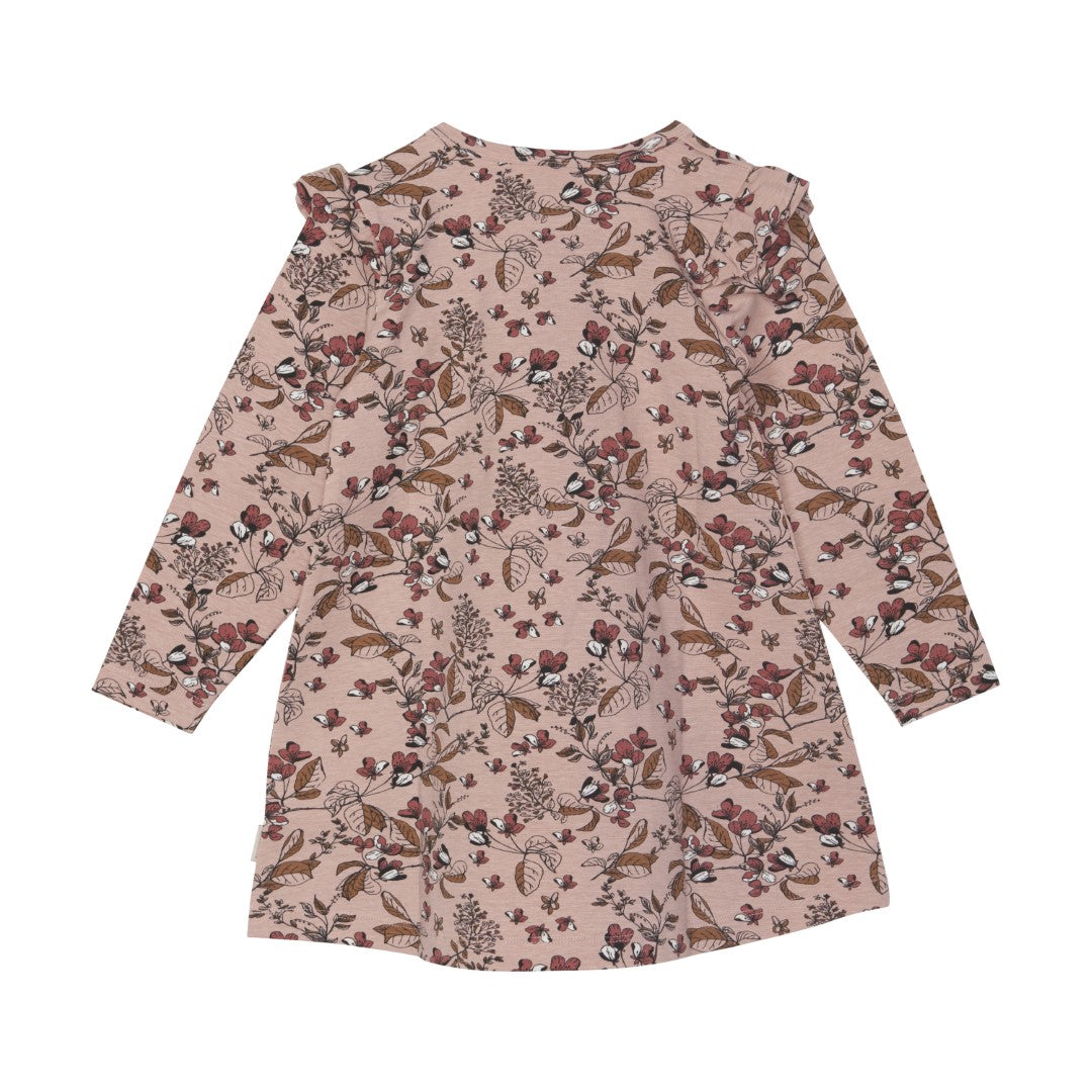 Rose Smoke Long Sleeved Jersey Dress