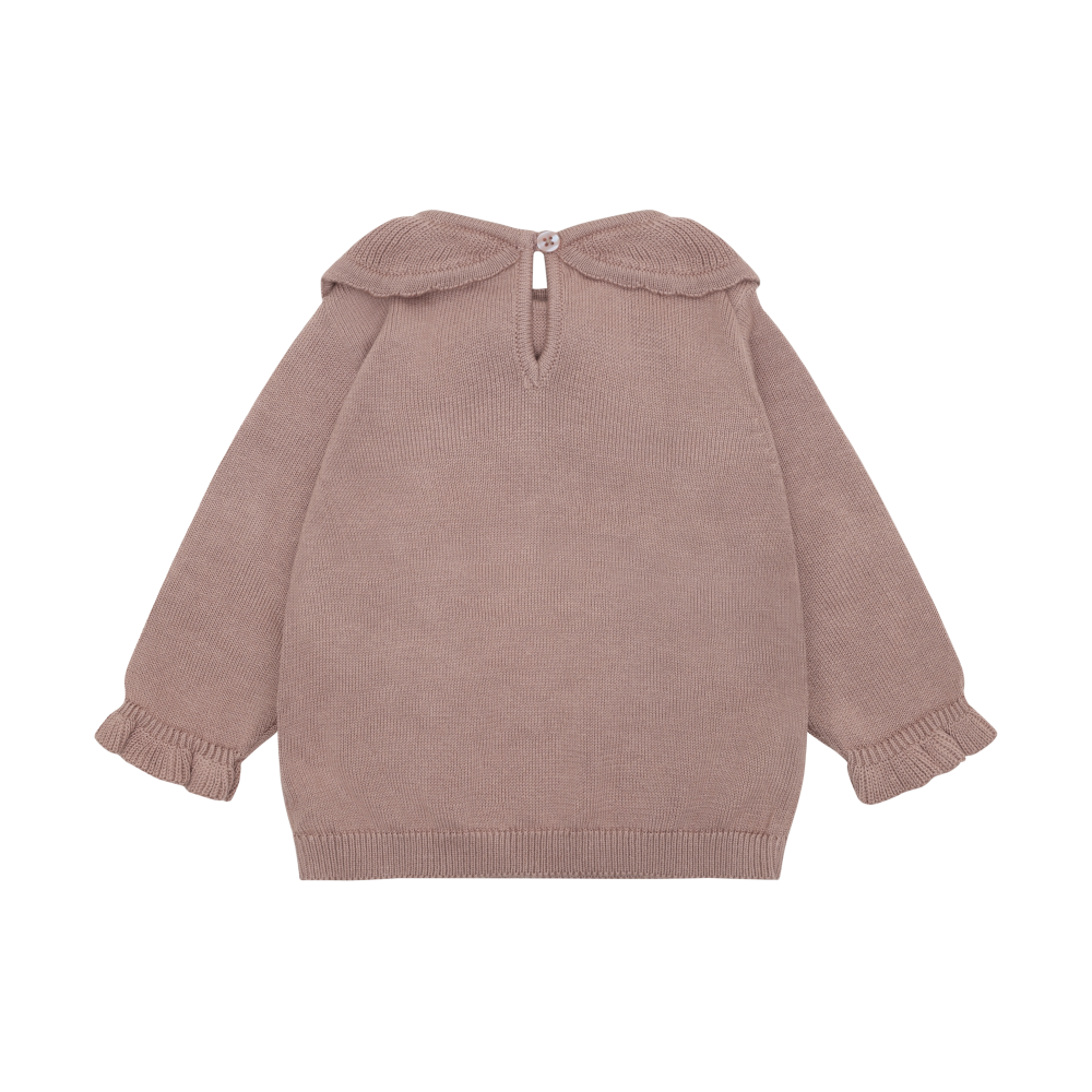 Fawn Knit Collared Pullover Sweater
