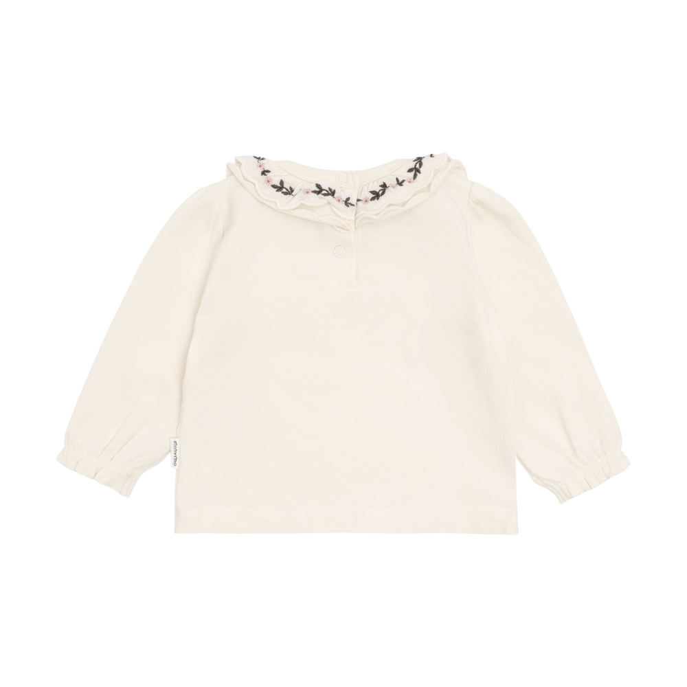 Seedpearl Ruffled Long Sleeve Shirt