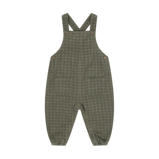 Beetle Corduroy Windowpane Adjustable Overalls