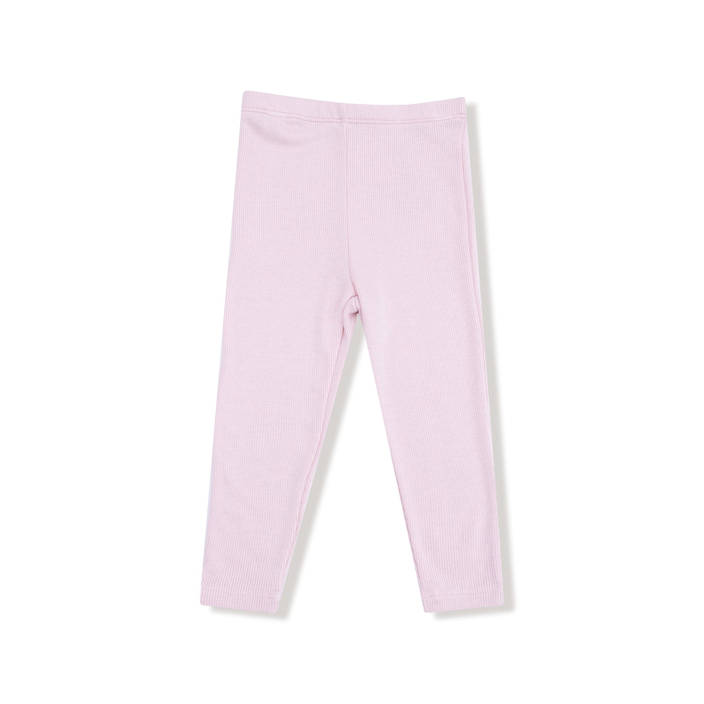 Sweet Amber Light Pink Ribbed Leggings