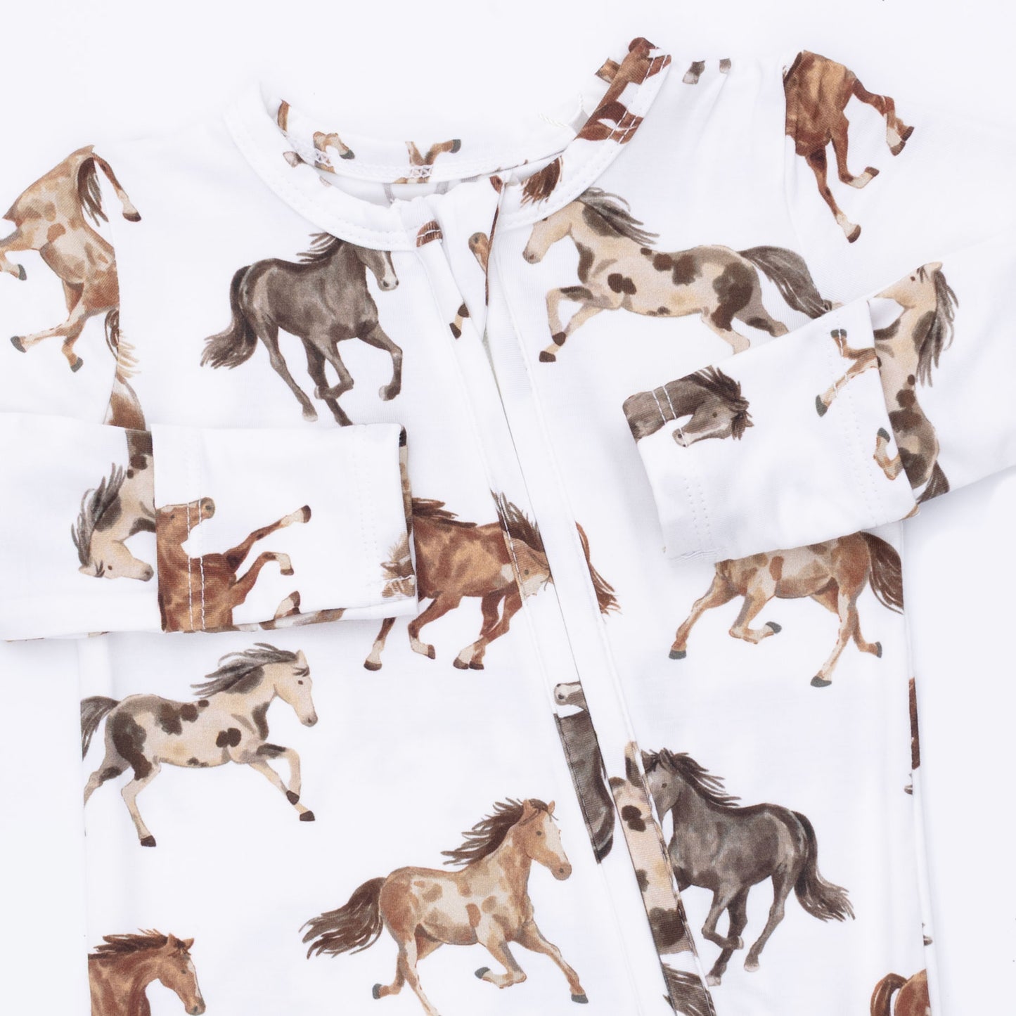 Wild Horses 2 Way Zipper Footie