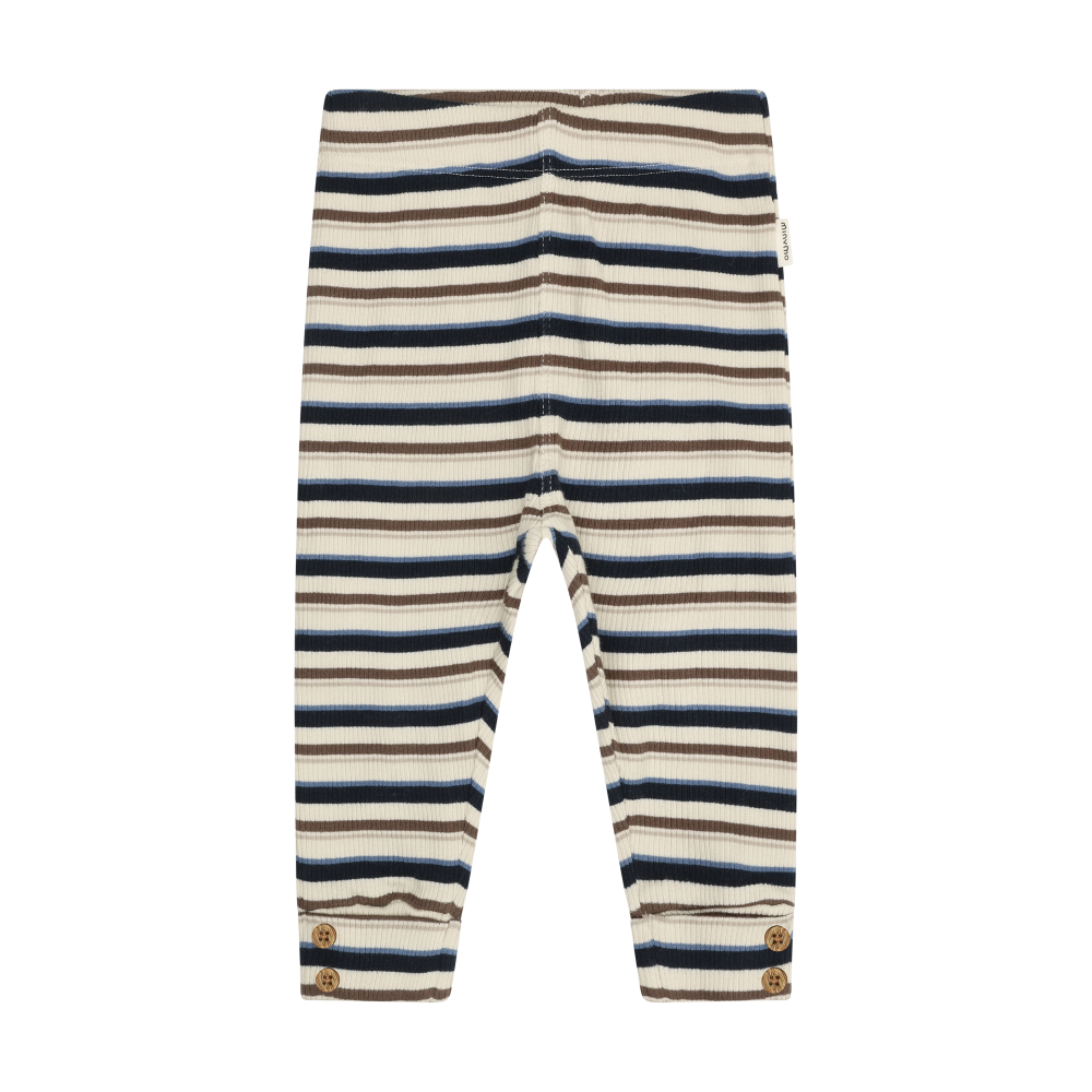 Dark Sapphire Multistripe Rib Leggings