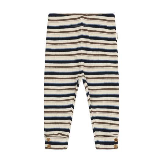 Dark Sapphire Multistripe Rib Leggings