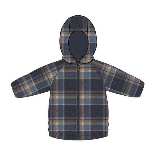 Parisian Night Plaid Teddy Jacket