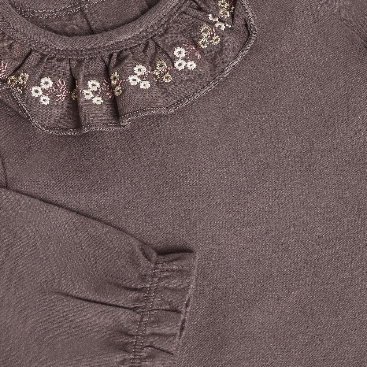 Plum Truffle Long Sleeve Onesie