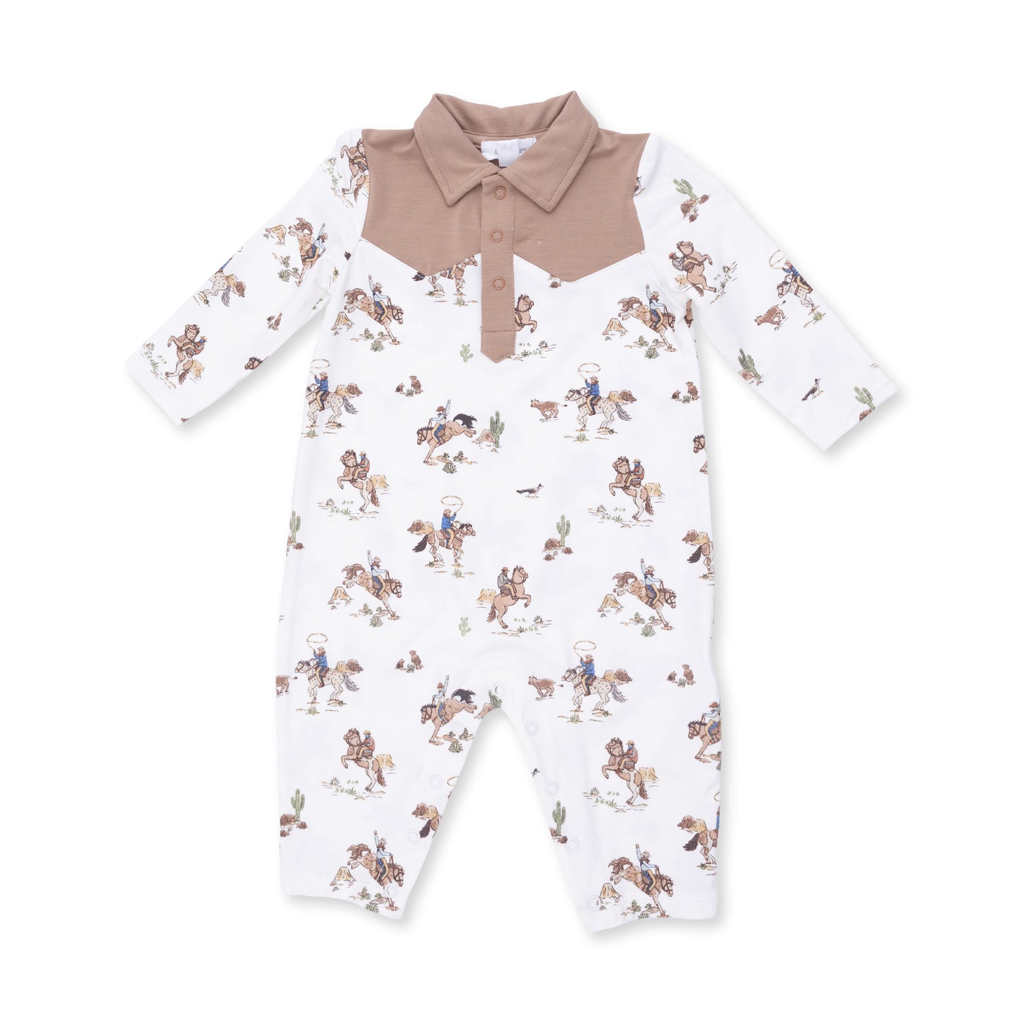 Horse Wrangler Long Sleeve Cowboy Romper