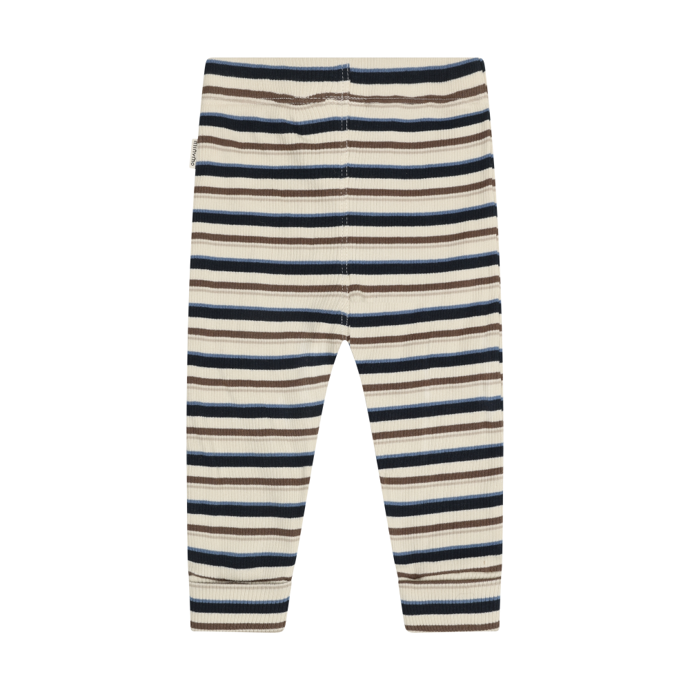 Dark Sapphire Multistripe Rib Leggings