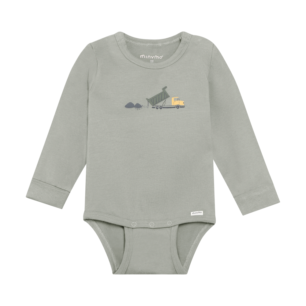 Shadow Dump Truck Long Sleeve Onesie