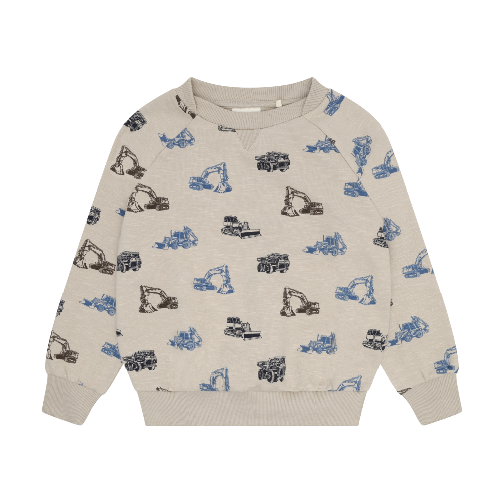 Feather Gray Sweatshirt LS AOP