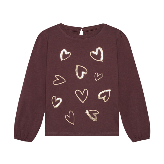 Huckleberry Little Hearts Long Sleeve Tee