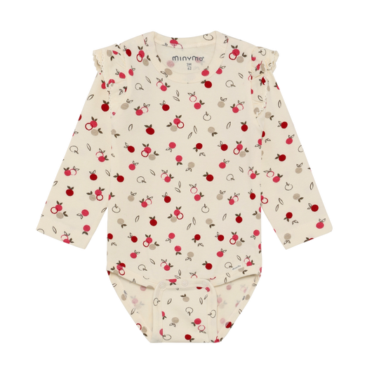 Seedpearl Long Sleeve Apple Onesie