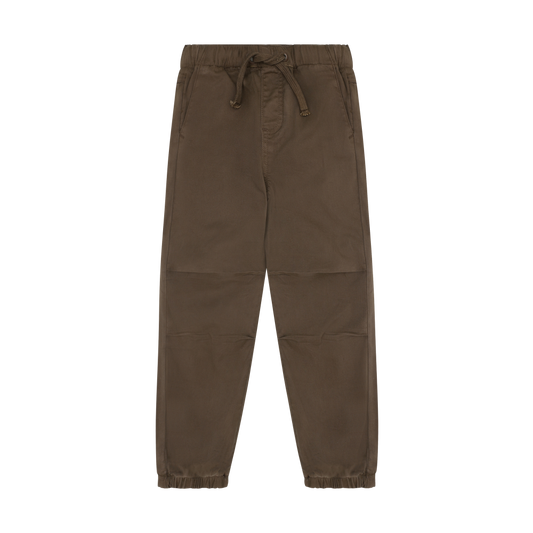 Chocolate Chip Twill Drawstring Pants