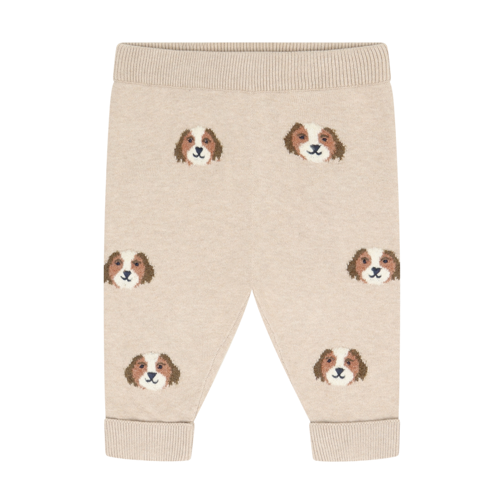 Beige Melange Bernard Puppies Knit Pants