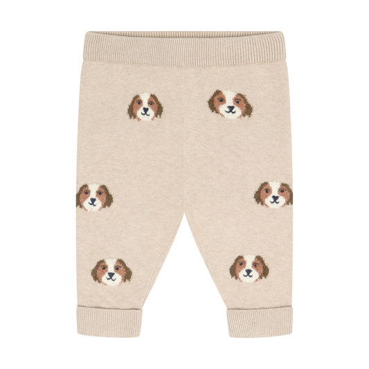 Beige Melange Bernard Puppies Knit Pants