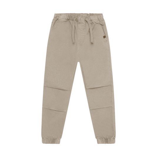 Feather Gray Twill Drawstring Pants