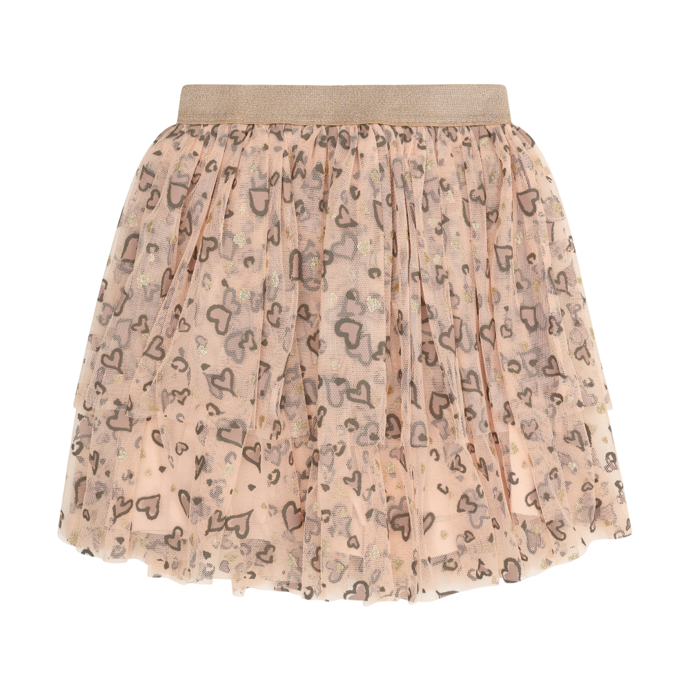 Cameo Rose Mesh Hearts Skirt