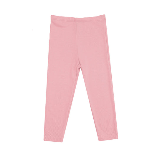 Heirloom Bouquets Pink Ribbed Leggings