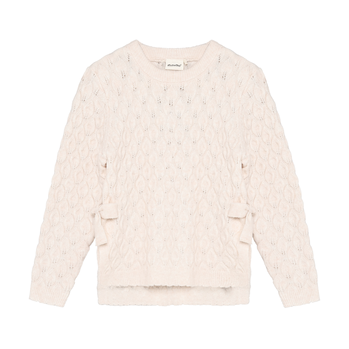 Eggnog Pointelle Knit Pullover Sweater