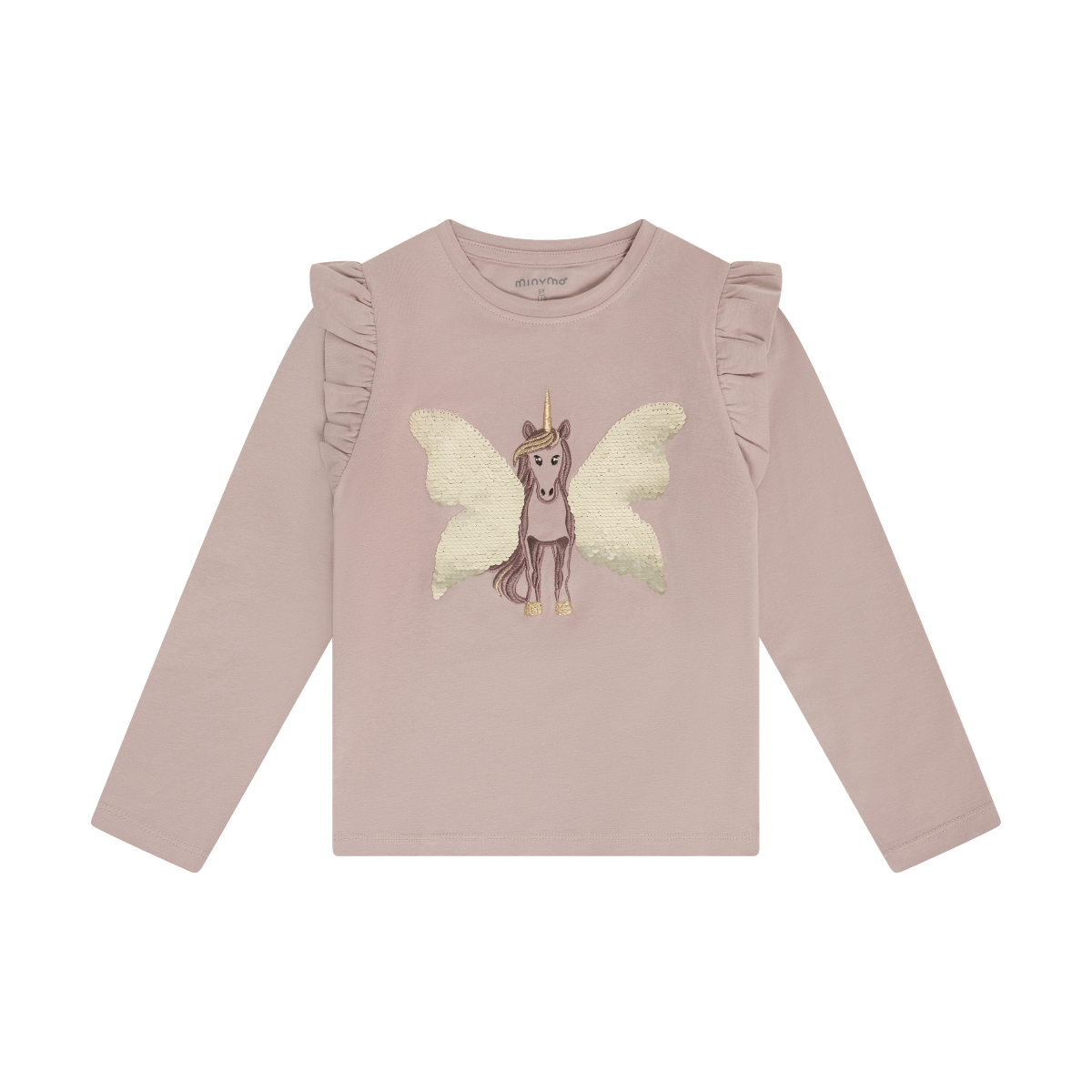 Bark Fairy Unicorn Ruffled Long Sleeve Tee