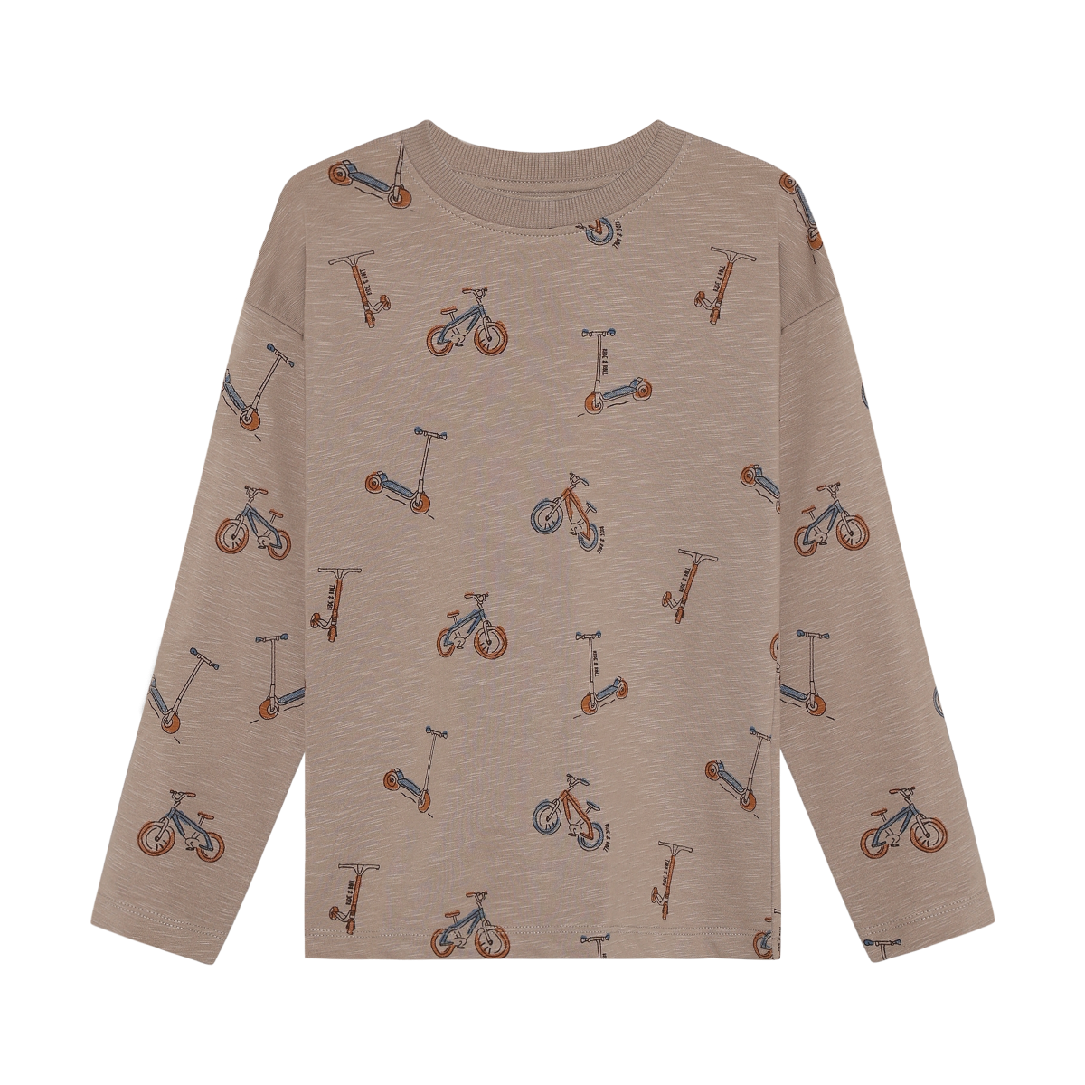 Fungi Scooter & Bikes Long Sleeve Tee
