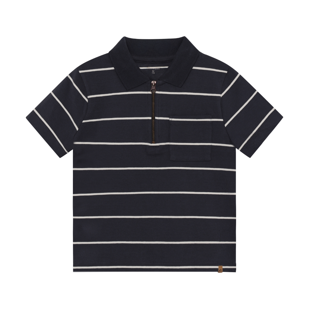 Odyssey Gray Zip Polo T-shirt