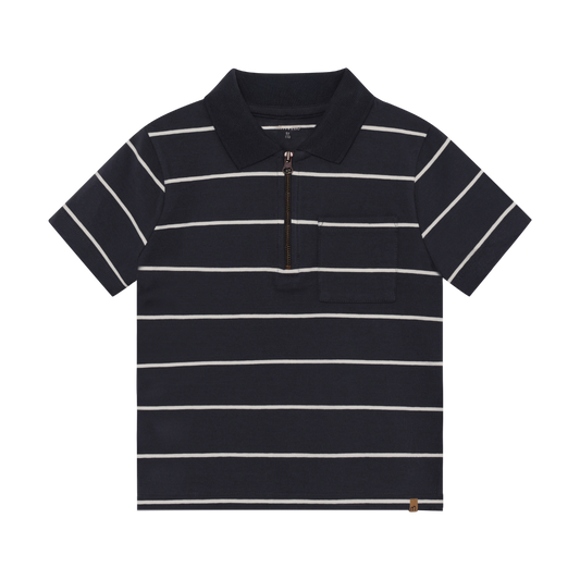 Odyssey Gray Zip Polo T-shirt