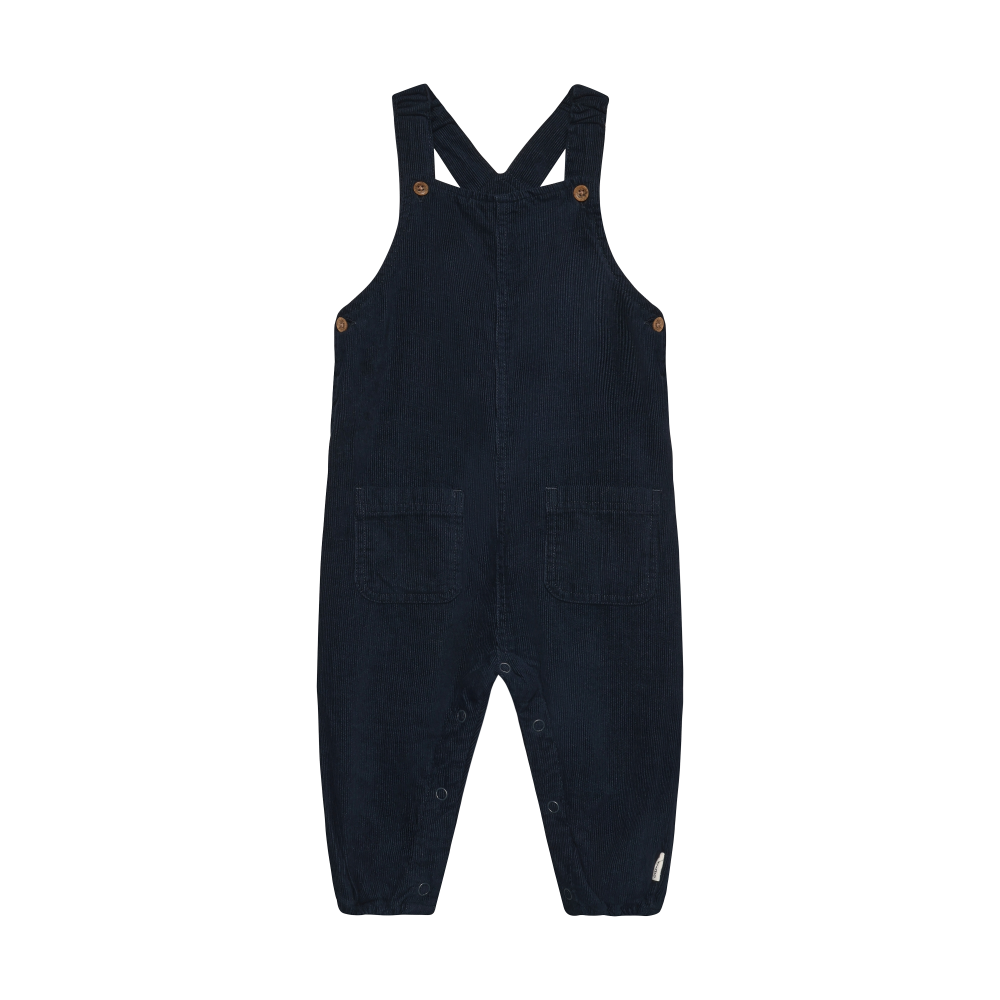 Dark Sapphire Adjustable Corduroy Overalls