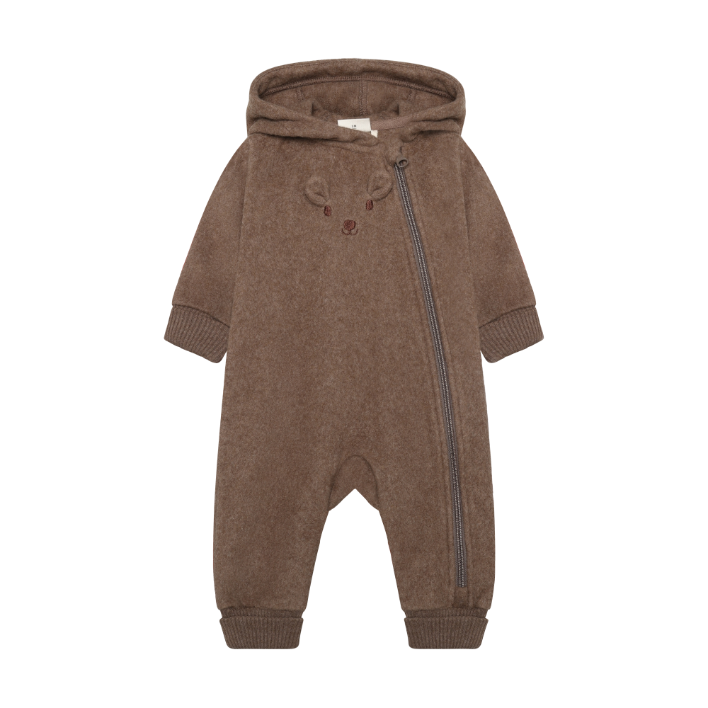 Chocolate Chip Hooded Fleece Zip Suit