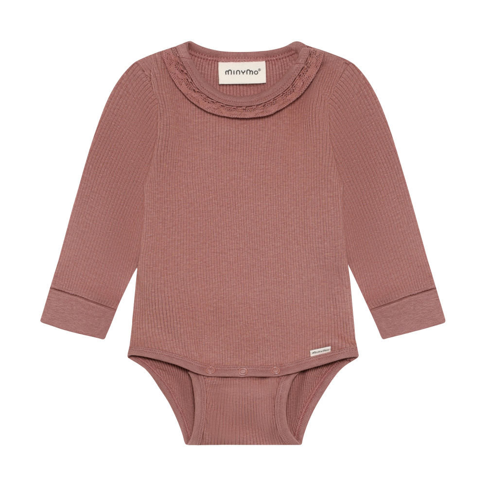 Burlwood Rib Long Sleeve Onesie