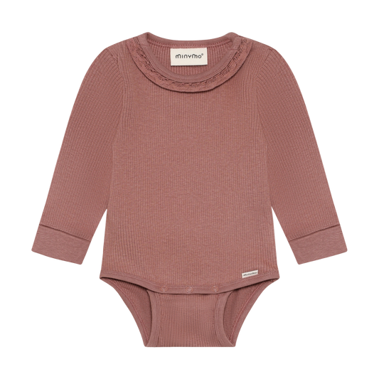 Burlwood Rib Long Sleeve Onesie
