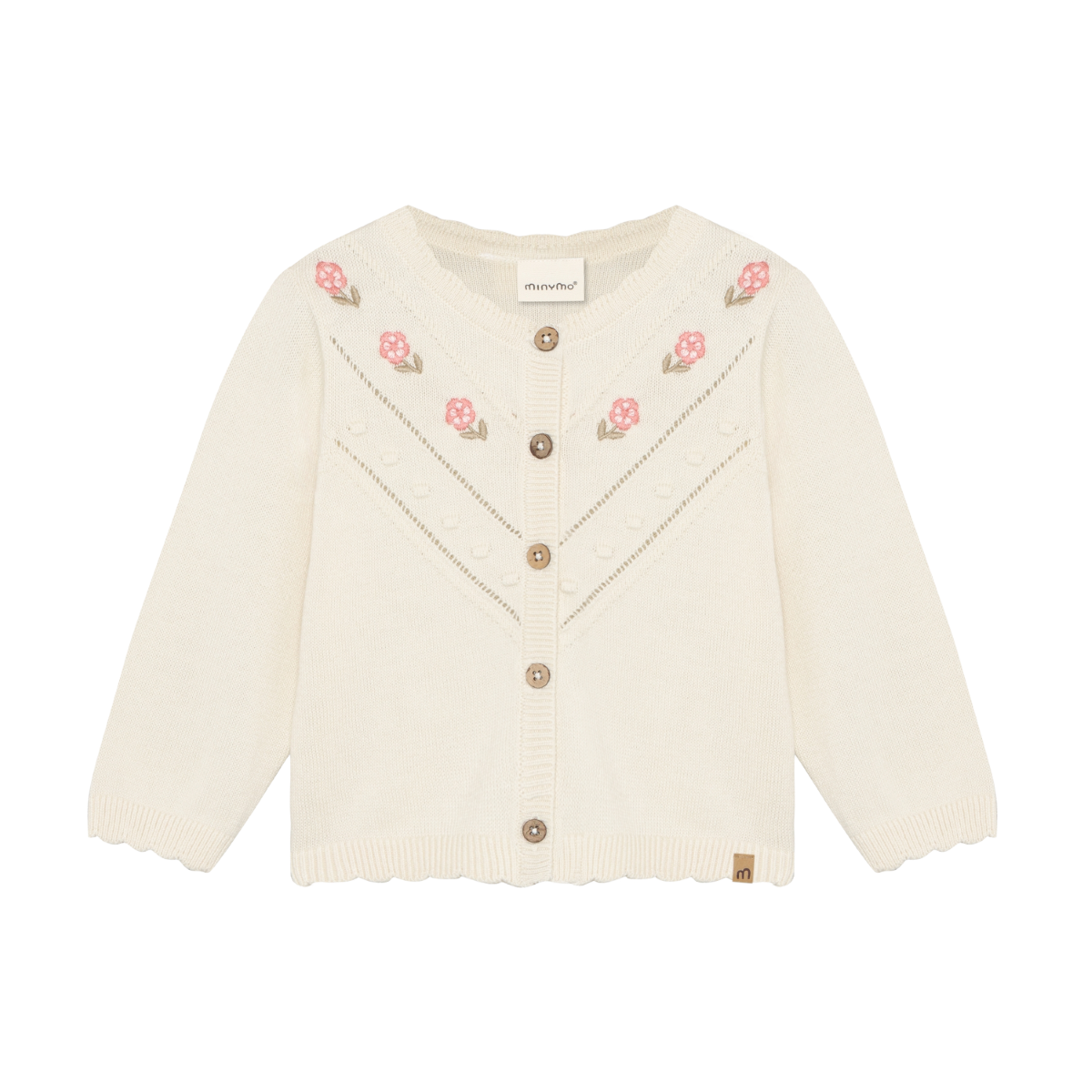 Vanilla Ice Embroidered Flower Knit Cardigan