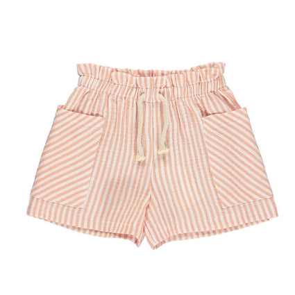 Arwen Shorts: Peach Stripe