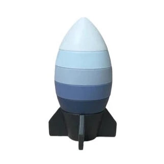Rocket Ship Stacker - Blue