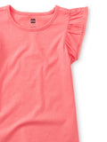Pom-Pom Flutter Tee: Sunset Pink