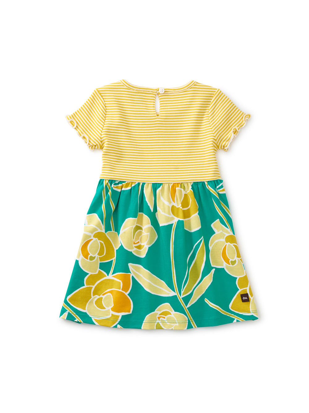 Baby Print Mix Empire Dress: Dos Gardenias