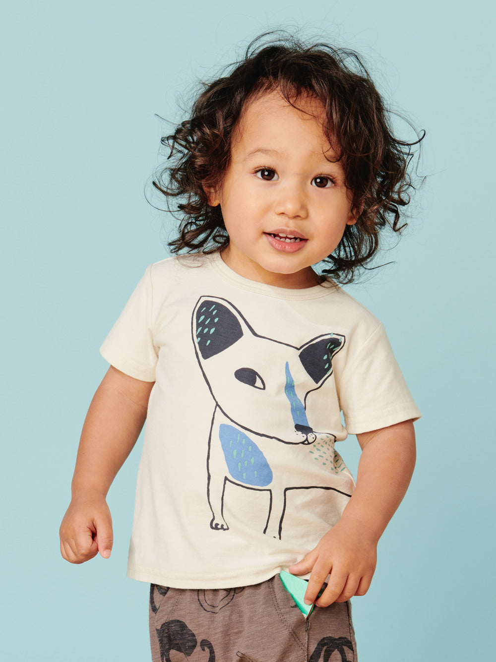 Dog & Rooster Graphic Tee: Birch