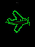 Take Flight Glow Graphic Tee: Pepper