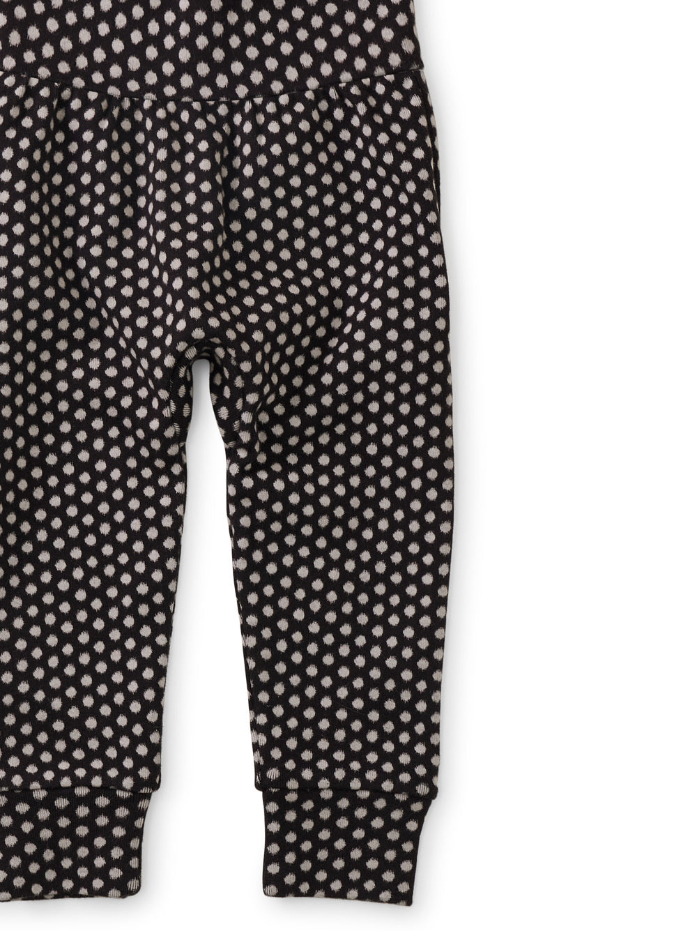 Fold-Over-Waist Baby Pants: Shibori Dots