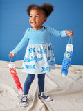 Solid Baby Leggings: Regatta Blue